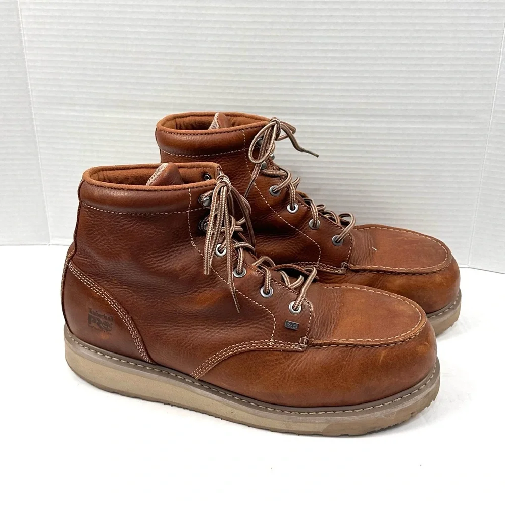 Timberland Pro 6” Alloy Toe Wedge Work‎ Boot Sz 14